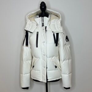 [WONEN] Moose Knuckles White Parka XS New Never Worn Winter Outerwear